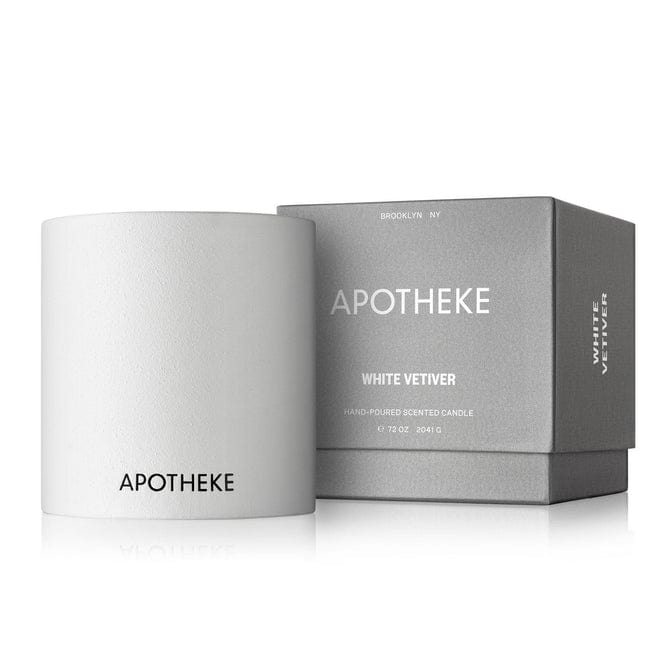 APOTHEKE Duftlys White Vetiver 4-Wick Concrete